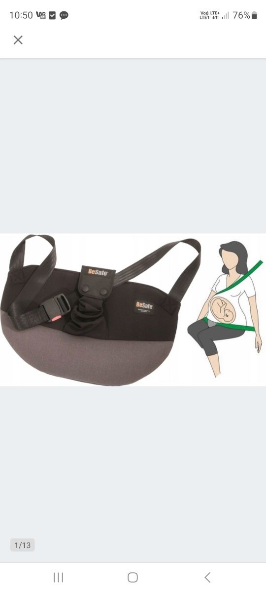 Ciążowy adapter pasów bezpieczeństwa