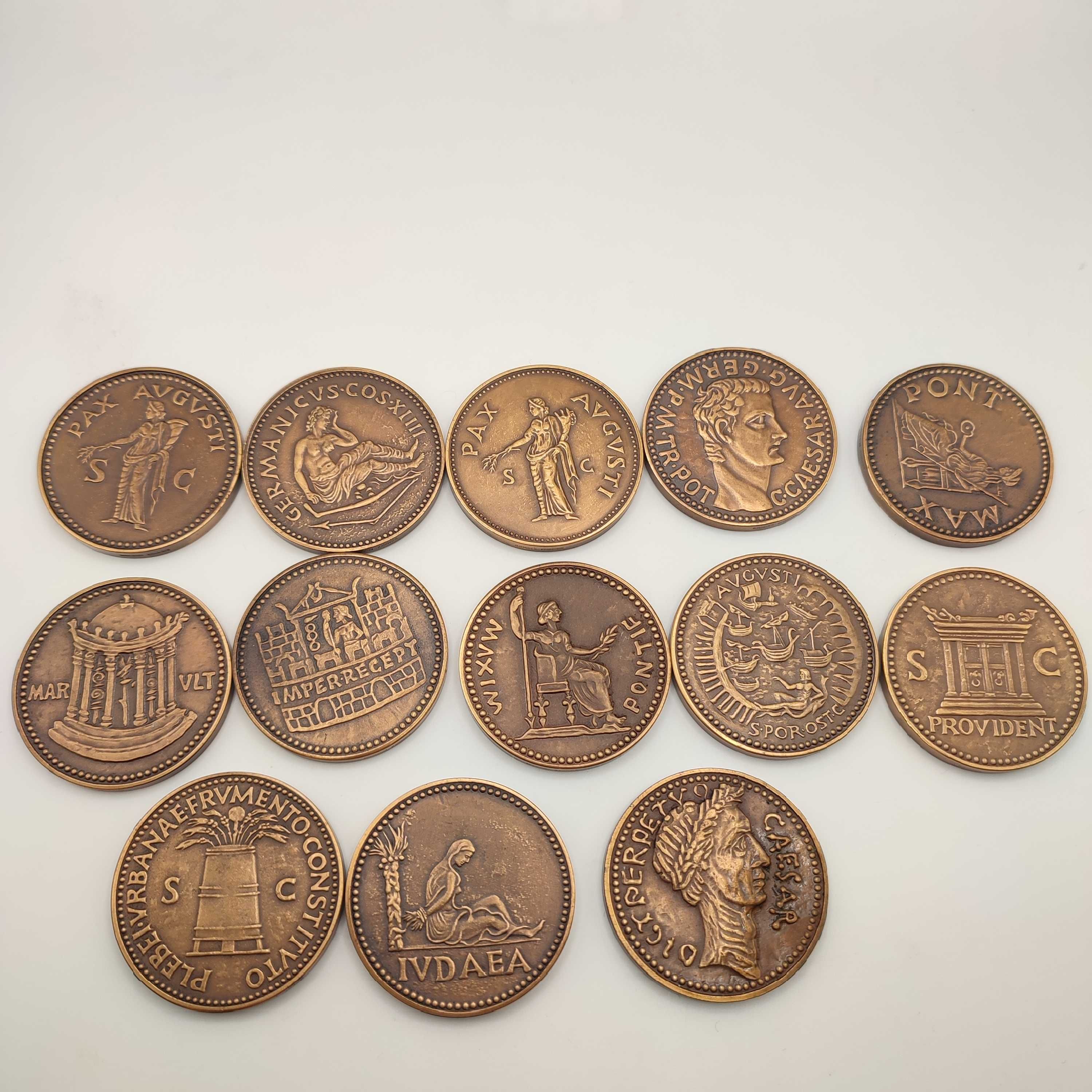 Rzymskie monety - medale B.H. Mayer 13 szt
