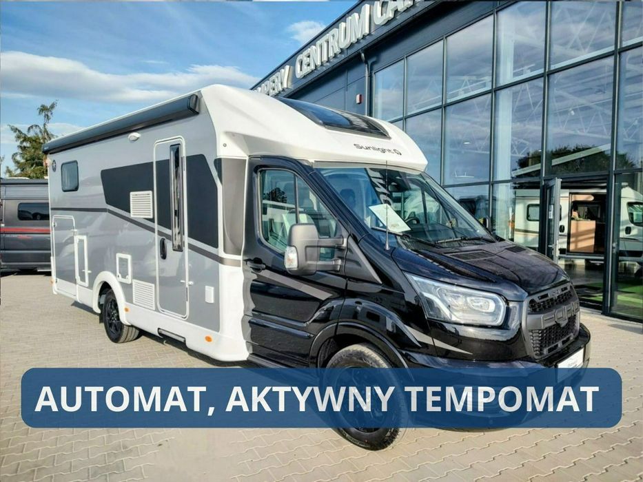 Sunlight T690 L Adventure - Nowy Ford, Aktywny tempomat  Od ręki Półintegra z łóżkiem królewskim na bazie nowego Forda! Kraków