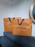 Zestaw dwie torby zakupy LV Louis Vuitton oryginalne duże