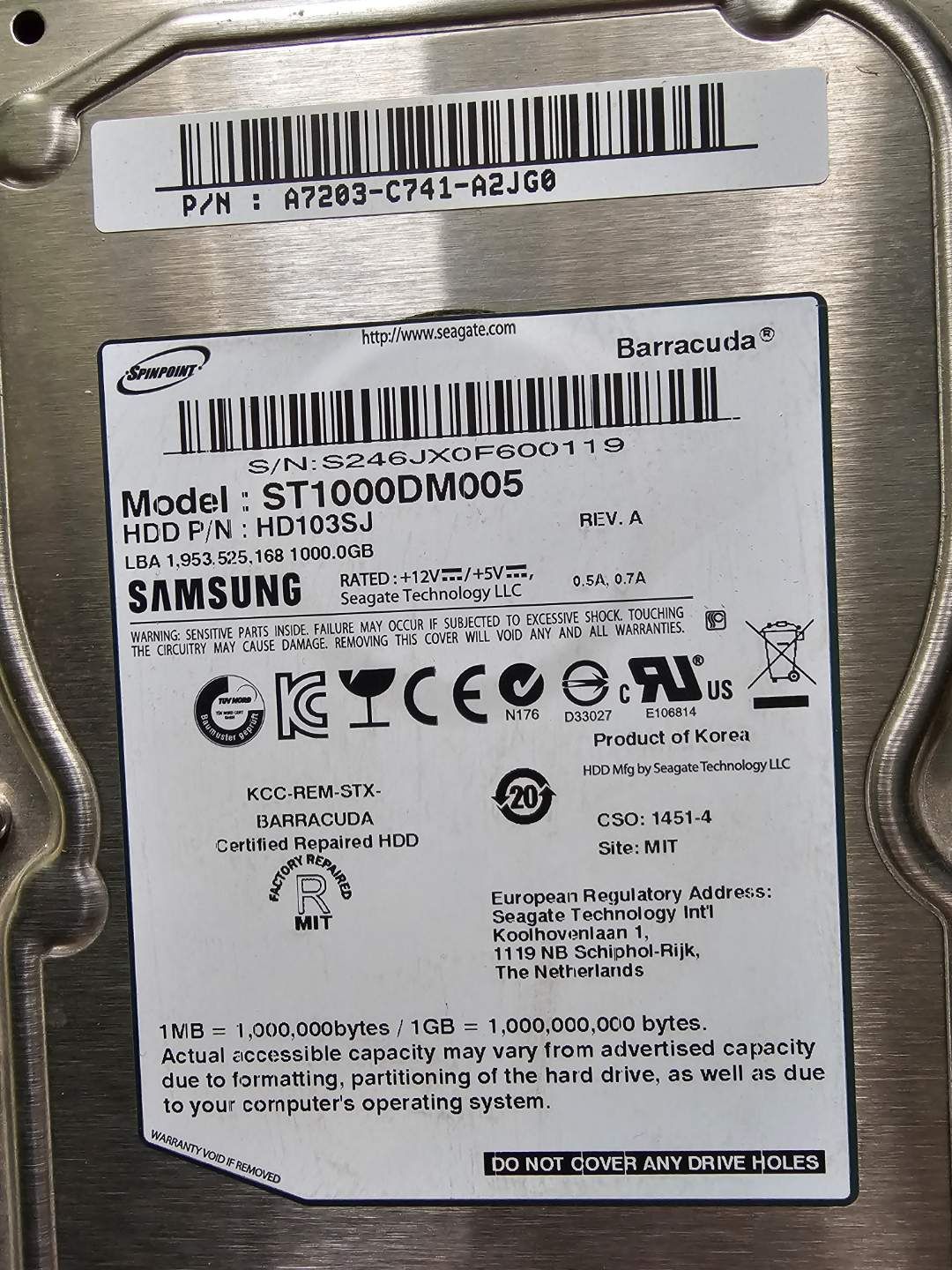 Dysk twardy HDD Samsung