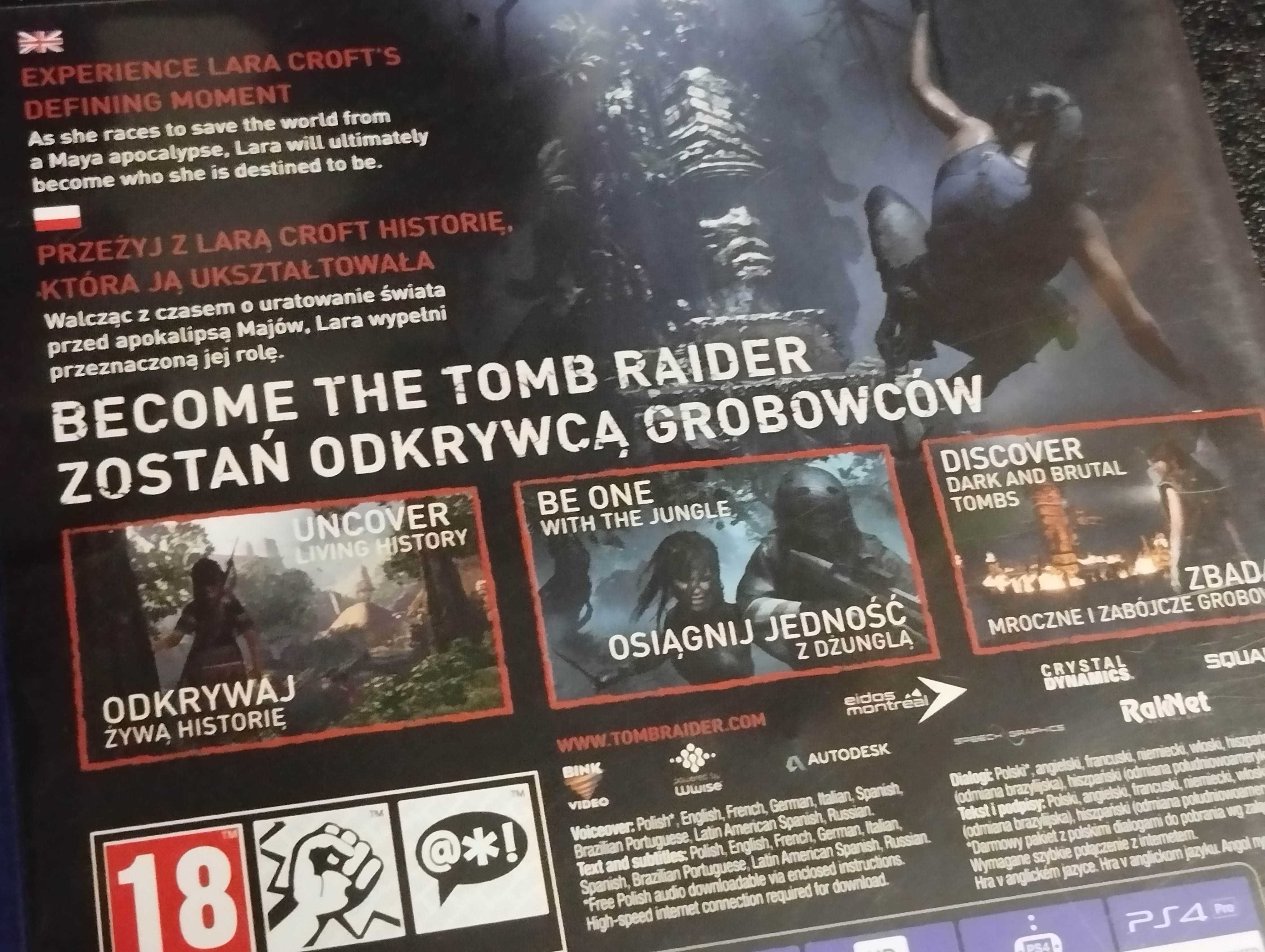 Shadow of the Tomb Raider - PS4 PS5 - j.polski, duży wybór gier