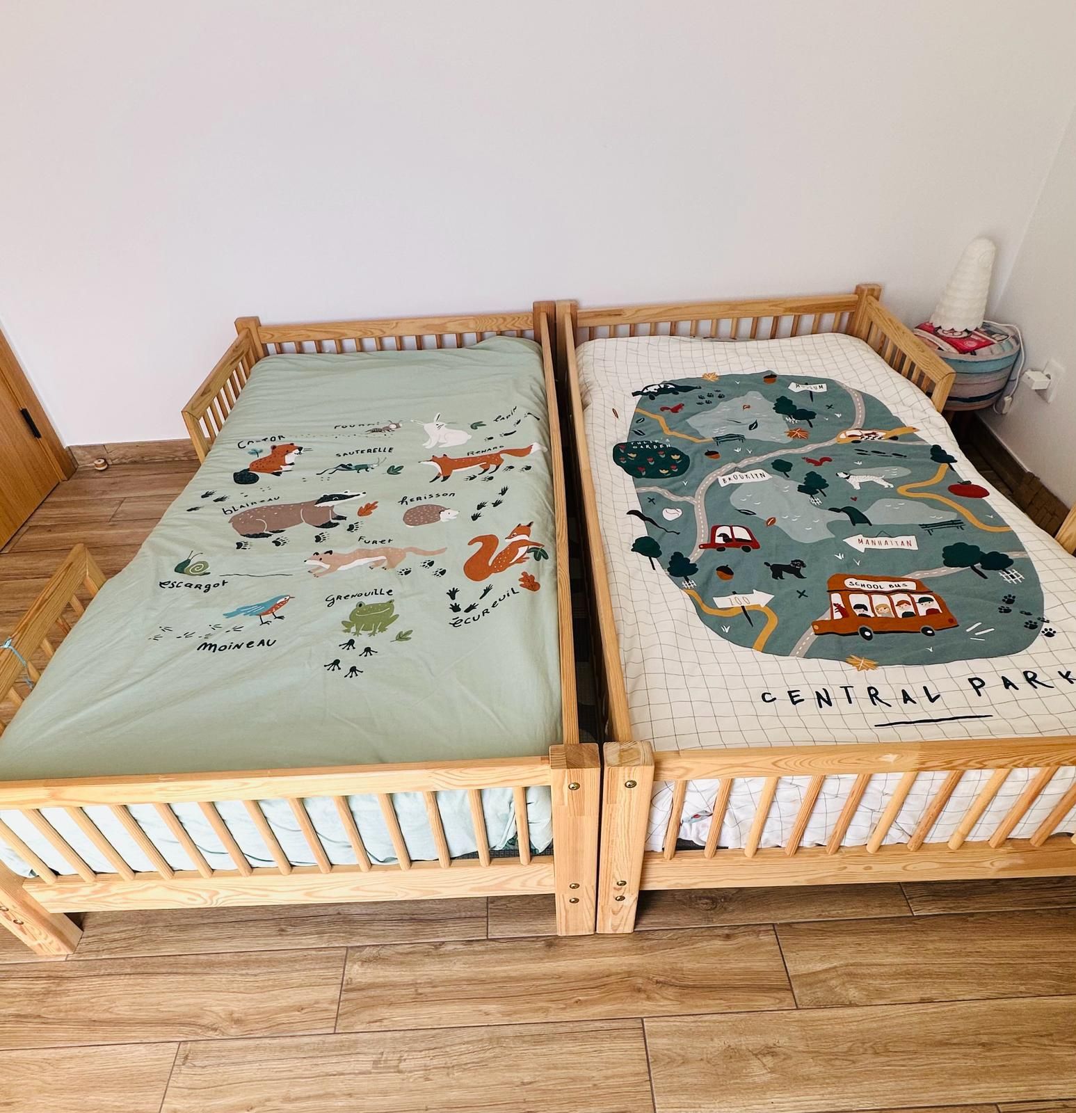 Cama de criança 1,80 * 0,90 madeira natural