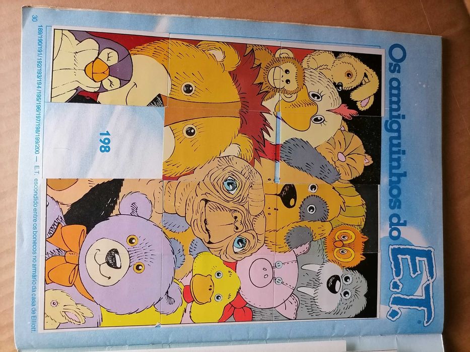 Caderneta Cromos c/Diversões GALP 1982 -  E. T.   O Extraterrestre