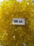 LEGO ROOF ID 35338 Skos 1x1x2 żółty przezroczysty 100 szt NOWE