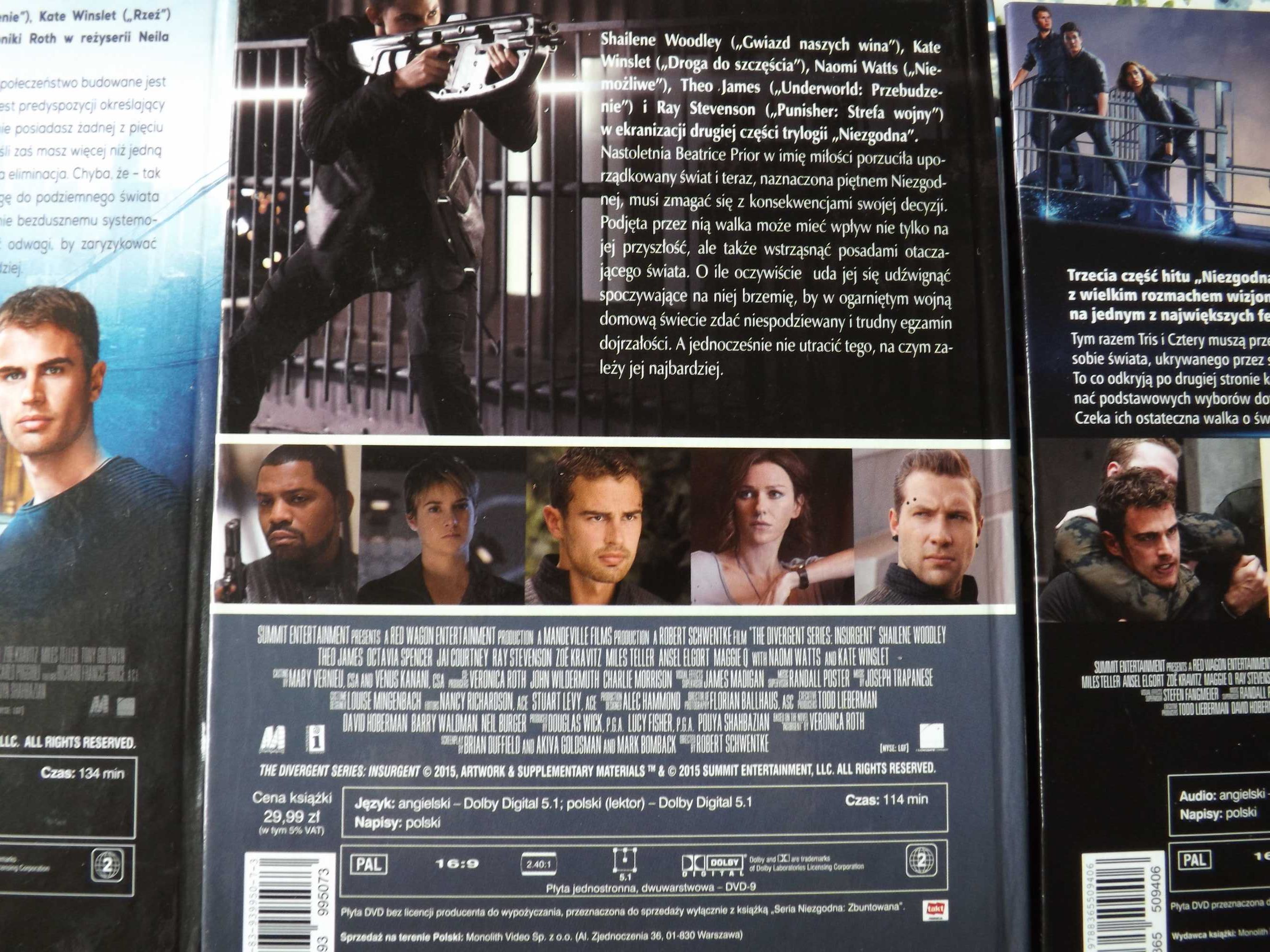 Niezgodna, Wierna zbuntowana dvd filmy