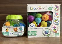 Lalaboom kulko klocki sensoryczne duży zestaw 21 + 48 el. zwierzątka