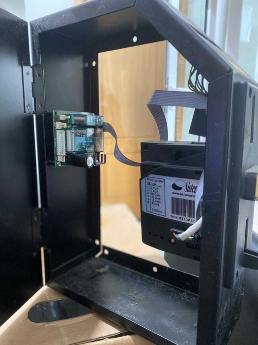 Aceitador de Moedas Eletromecânico com Display e Preço Fixo (0,40€)