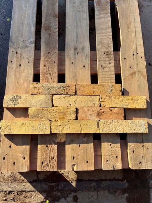 Płytki z cegły rozbiórkowej, Płytka loft klasyczny żółto-pomarańczowa.