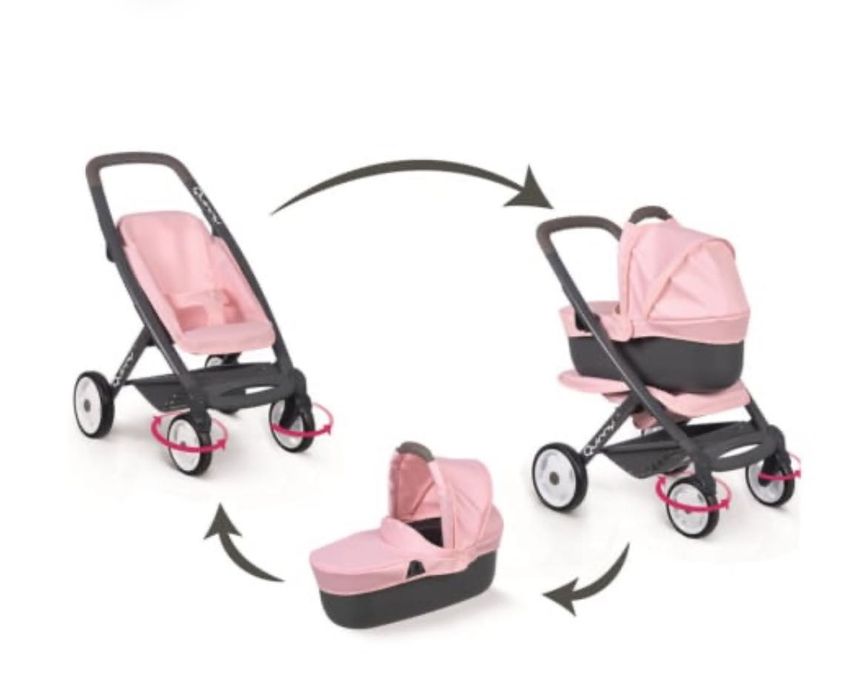 Коляска для ляльок 3 в 1 Smoby Maxi-Cosi & Quinny Soft