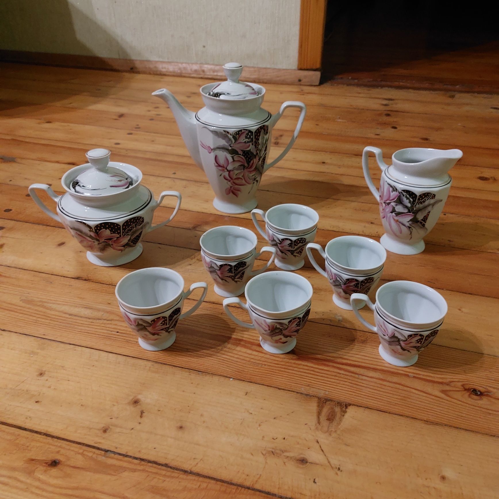 Кофейный, сервиз,  Фарфор, фарфоровый,  порцеляна,  Барановка