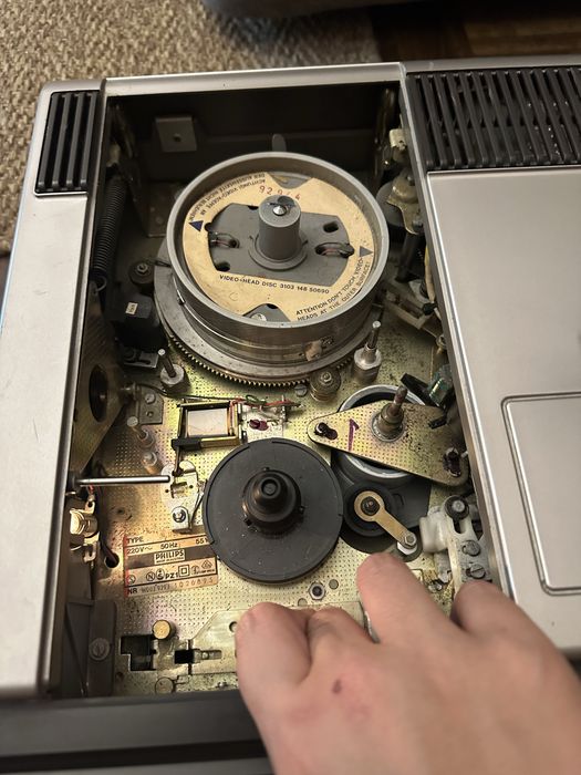 Philips VCR N1702 Gravador Leitor de Cassetes Long Play