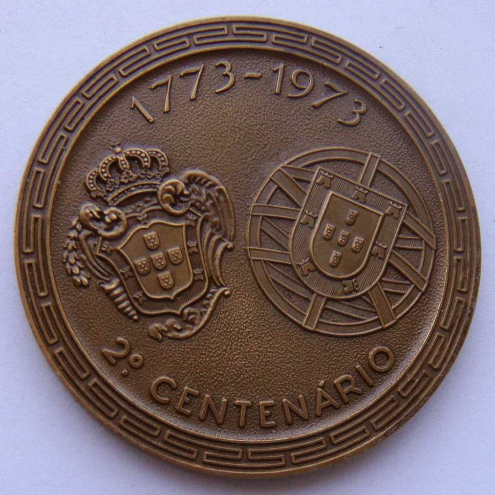 Medalha de Bronze Esfera Armilar 2º Centenário Vila de Monchique 1973