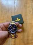 rolex zegarek submarine gold blue