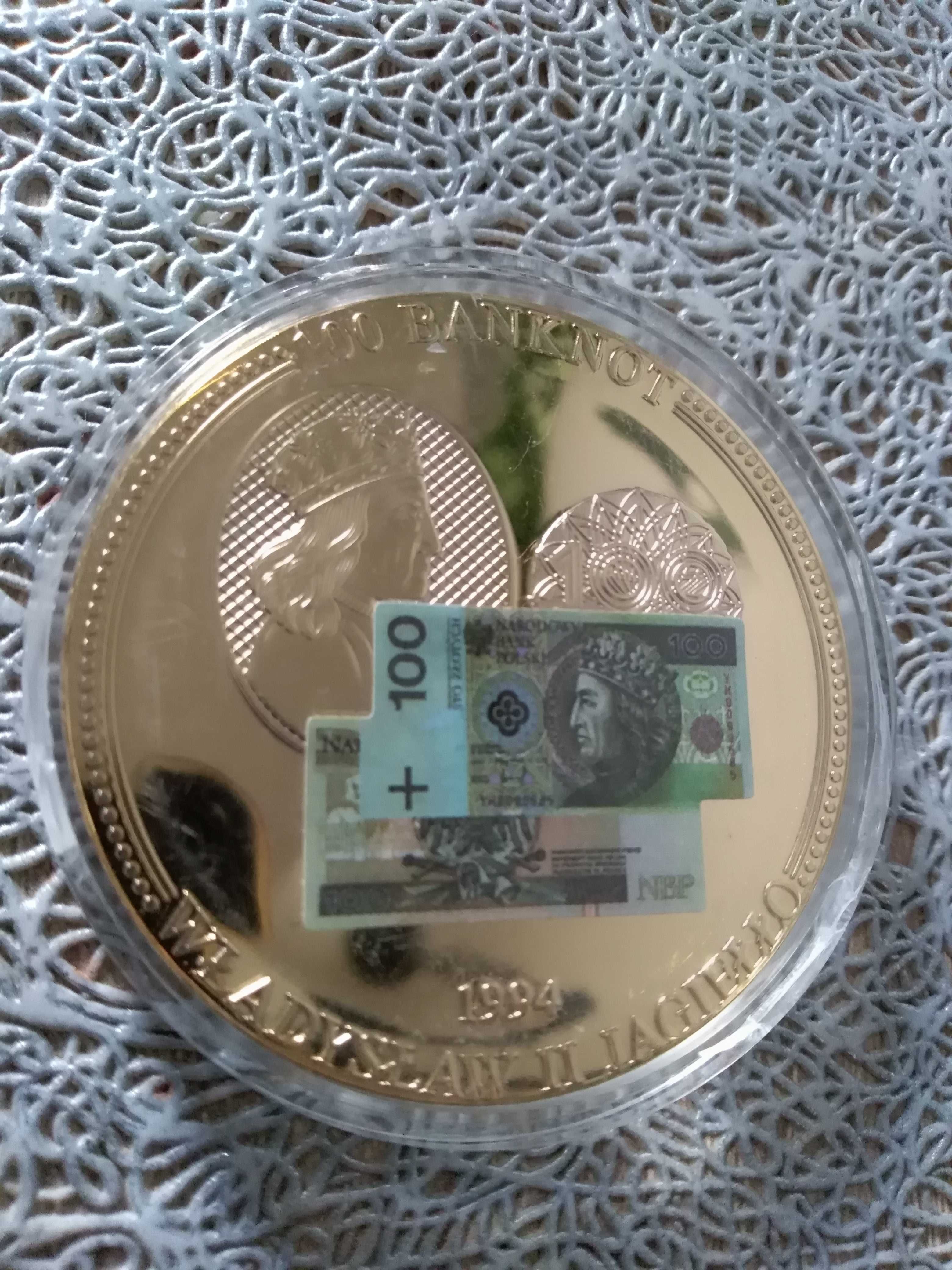 Medal z wizerunkiem banknotów polskich + certyfikat