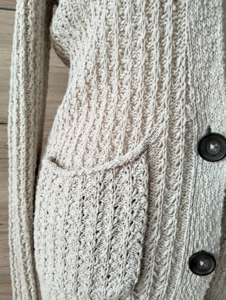 Szaro beżowy sweter; HOLLISTER; rozmiar XS