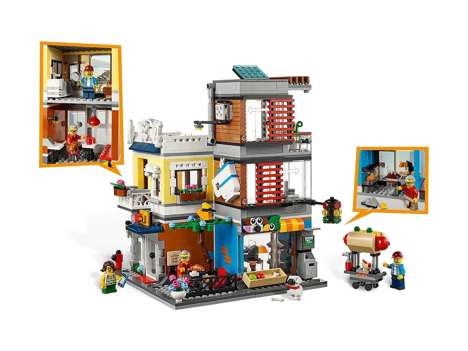 LEGO 31097 Creator 3w1 - Sklep zoologiczny i kawiarenka
