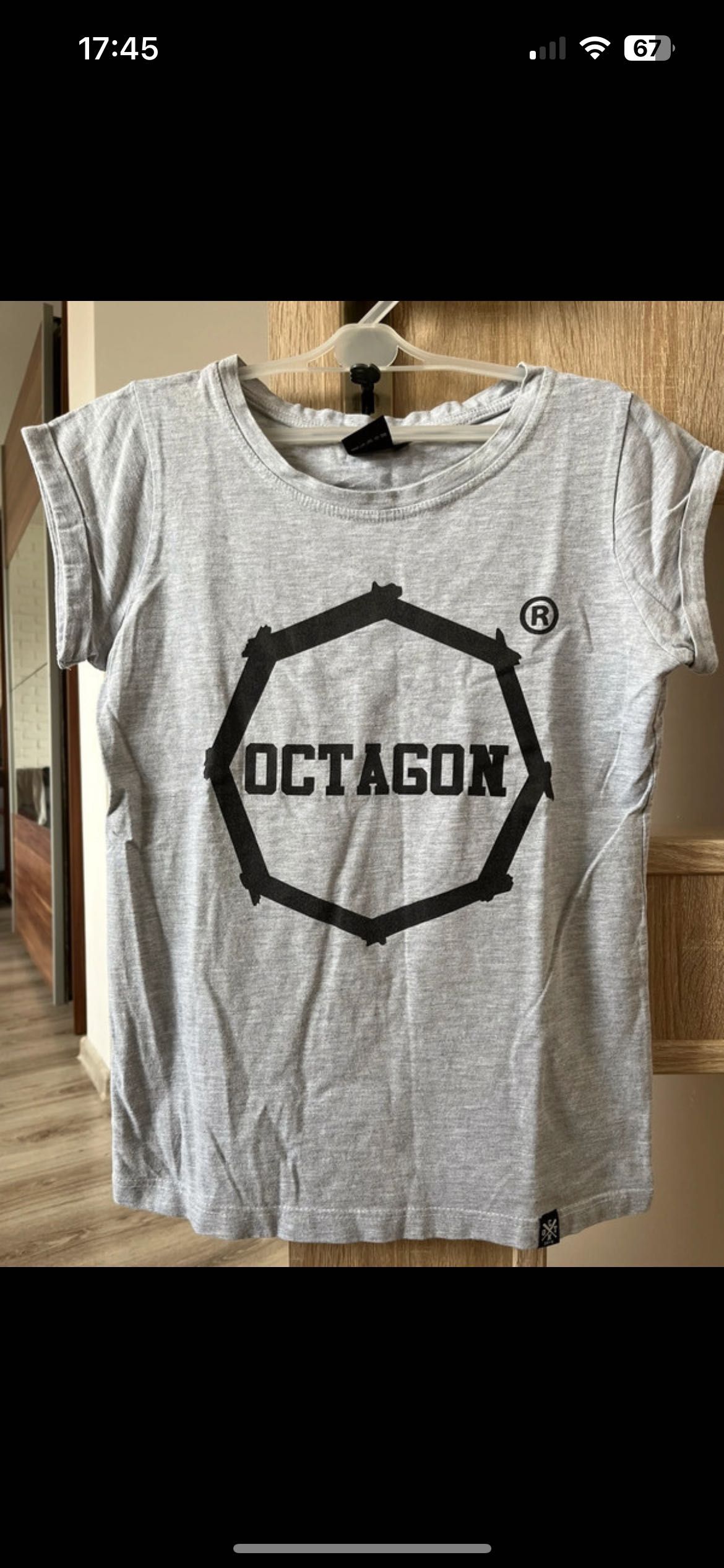 T-Shirt Octagon szary