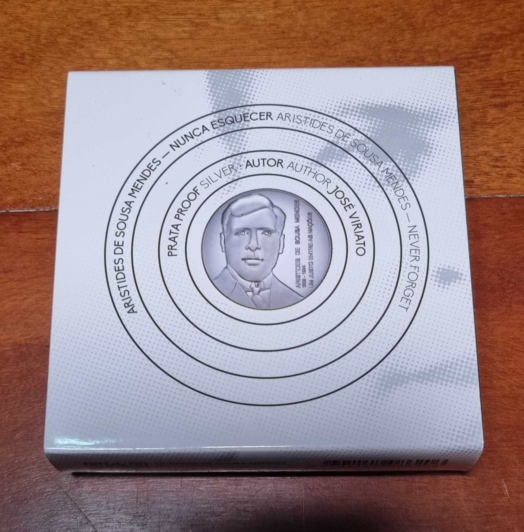 Moeda Aristides de Sousa Mendes - Nunca Esquecer (Prata Proof)