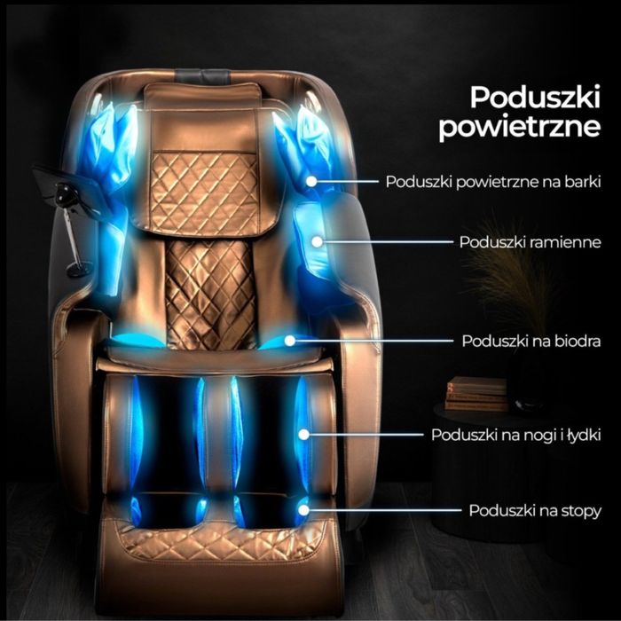 Масажне крісло  Mebel  ELIT VX MAX коричневе, бежеве, чорне, сіре