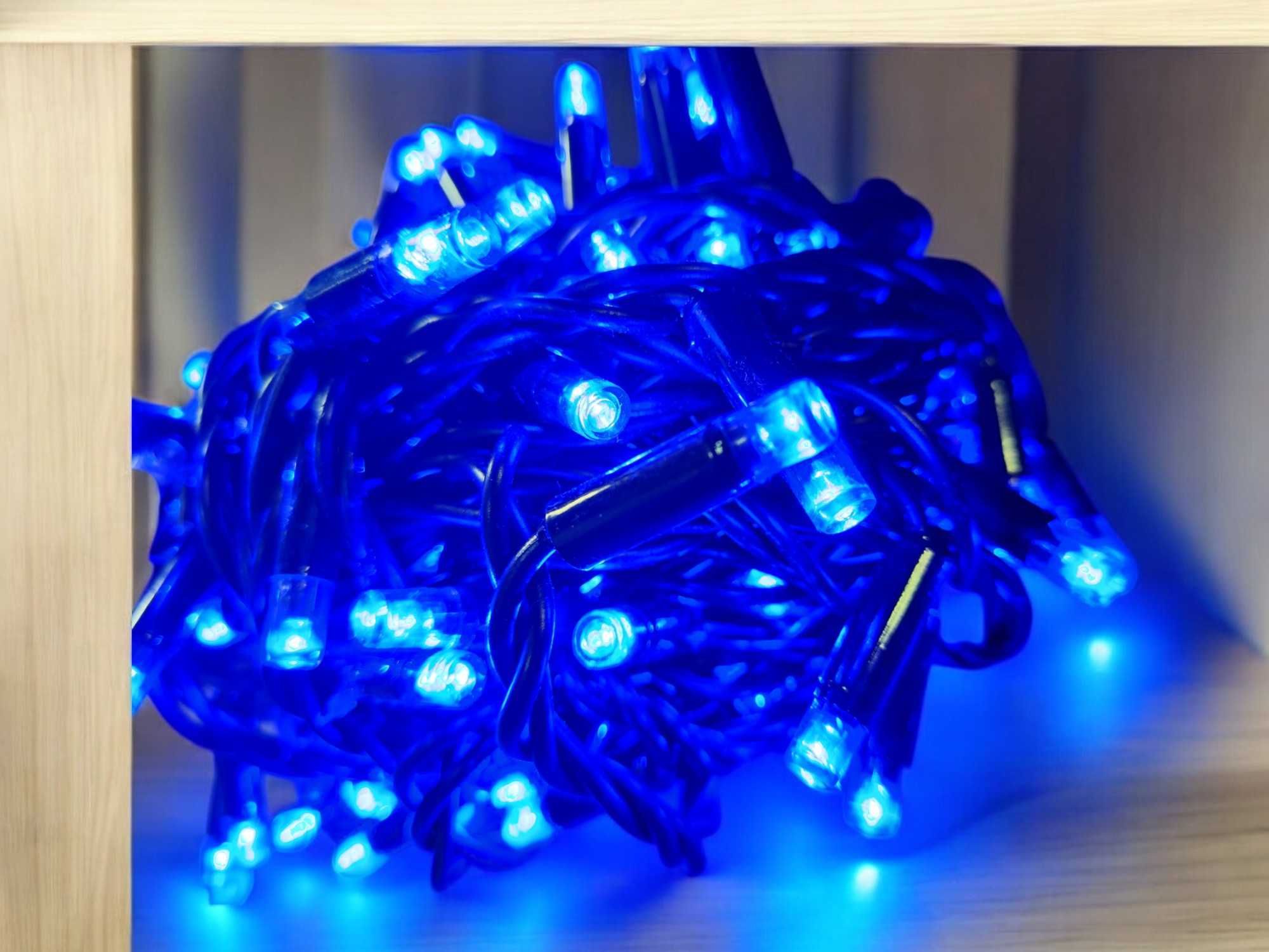 Lampki choinkowe LED NIEBIESKIE wewnątrz/zewnątrz 17,5 m 200szt.