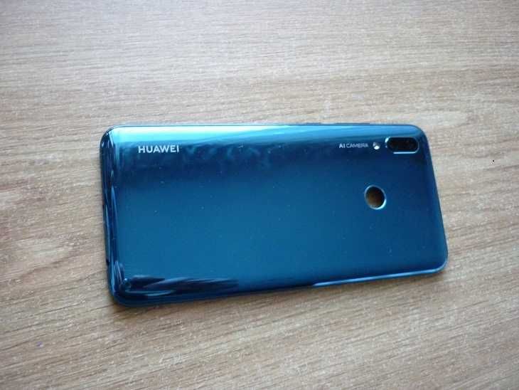 Задняя крышка на Huawei P Smart 2019, синяя, Sapphire Blue, ориг