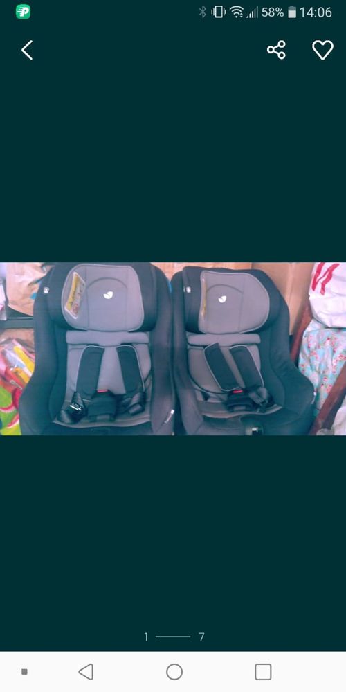2 Cadeirinhas de bebé para o carro