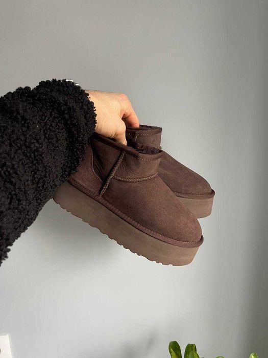 Женские сапоги UGG Classic Ultra Mini Platform Chocolate 36-41 Хит!