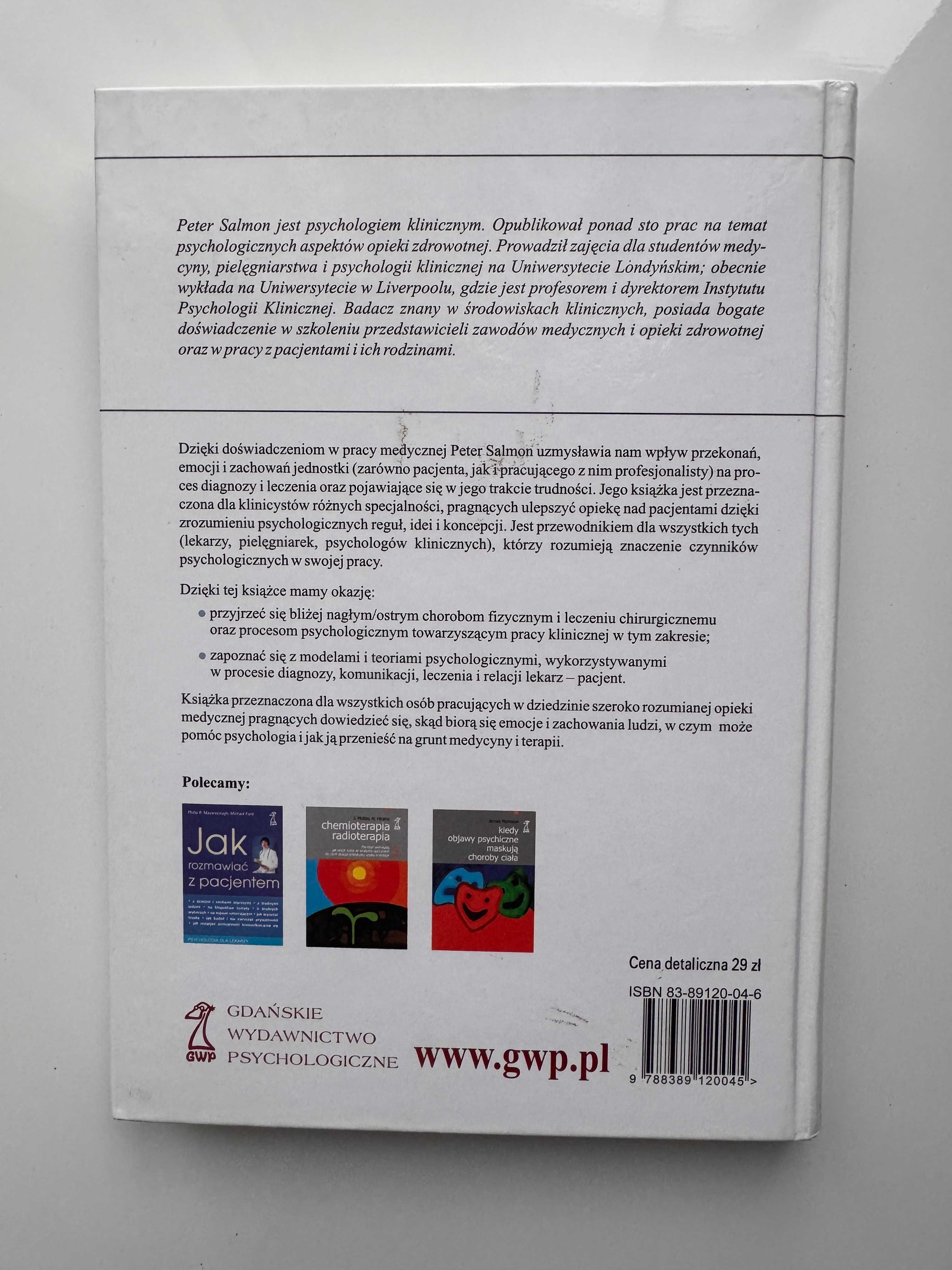 Psychologia w medycynie - Peter Salmon - GWP
