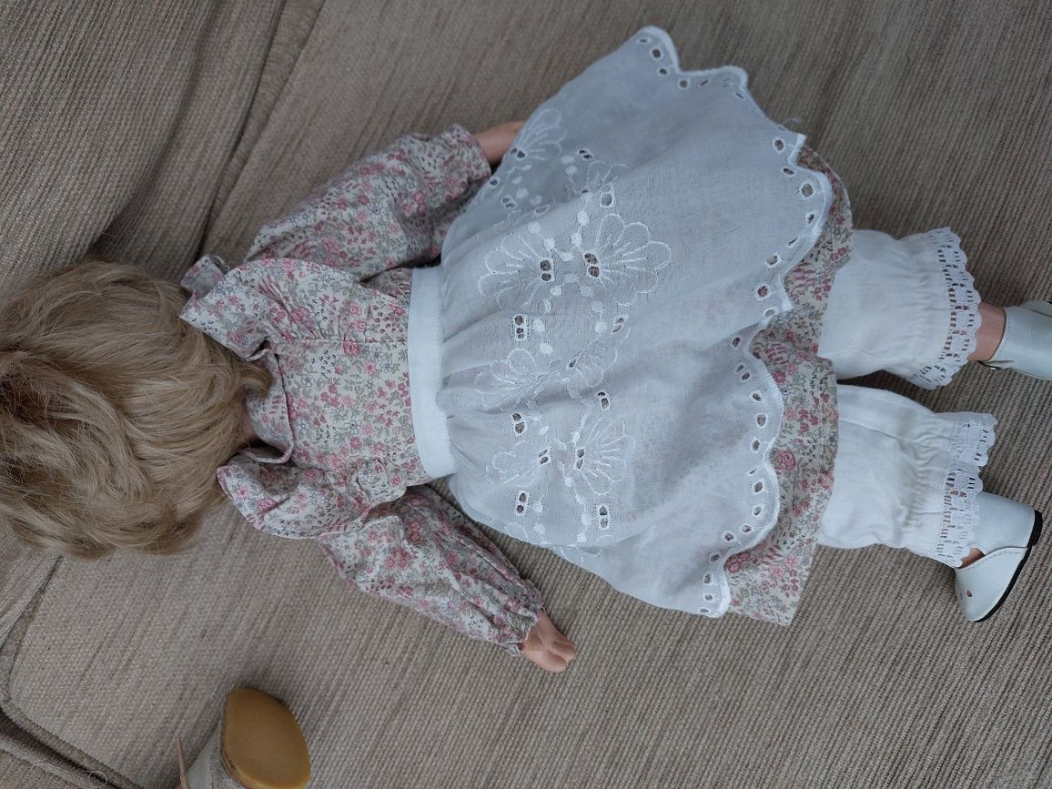 Kolekcja stara lalka porcelanowa chłopiec i dziewczynka