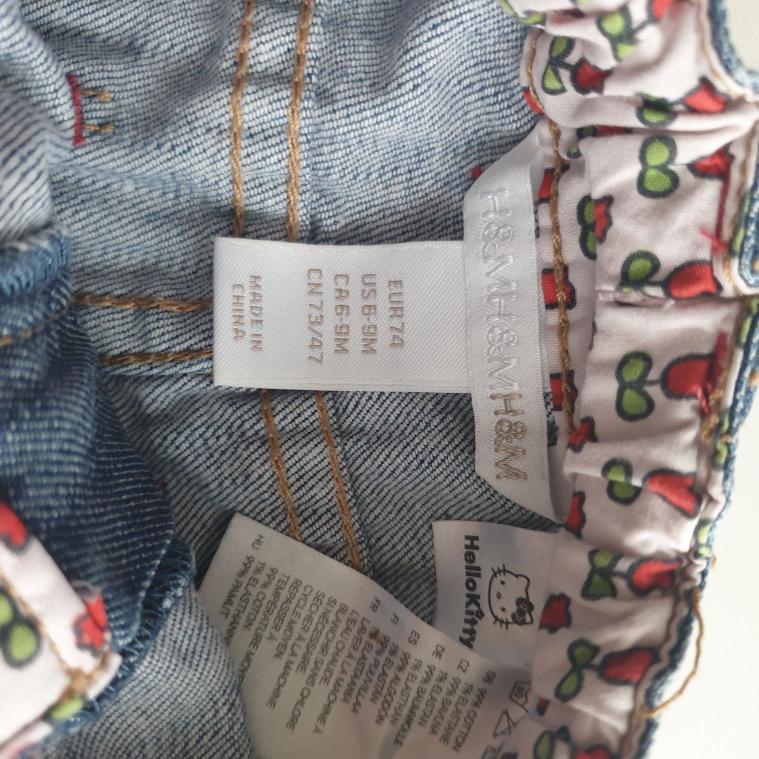 Spodnie dla dziewczynki H&M hello kitty rozm. 74