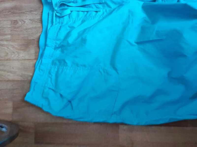 Bm Casual r 52 turkusowe rybaczki bawełna plus size