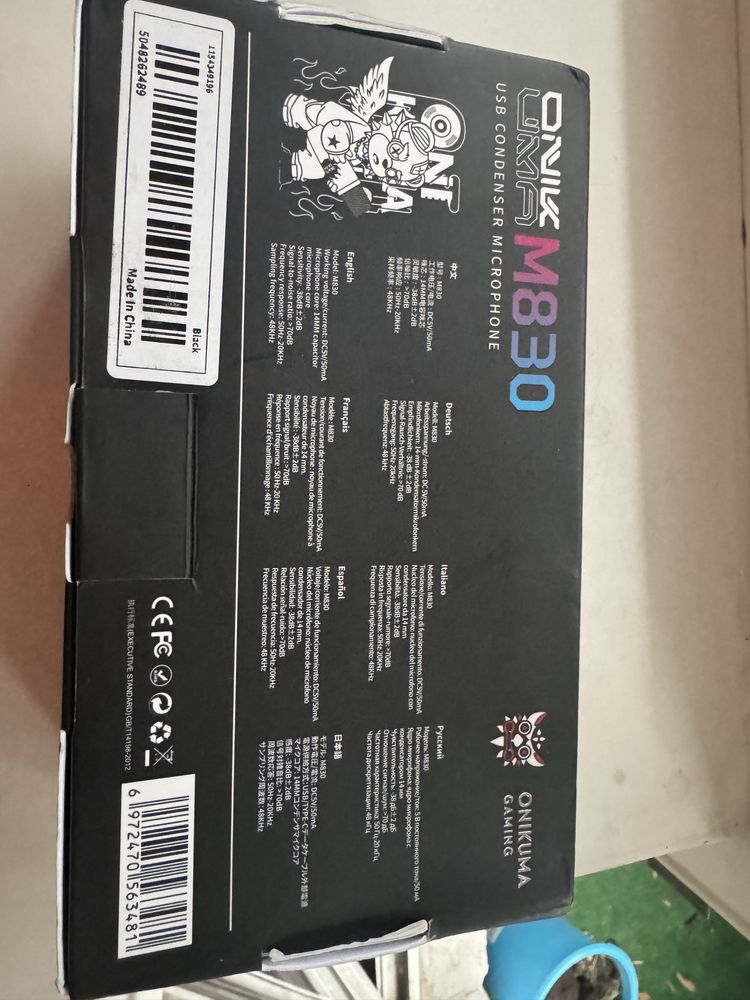 Микрофон для пк Onikuma M830