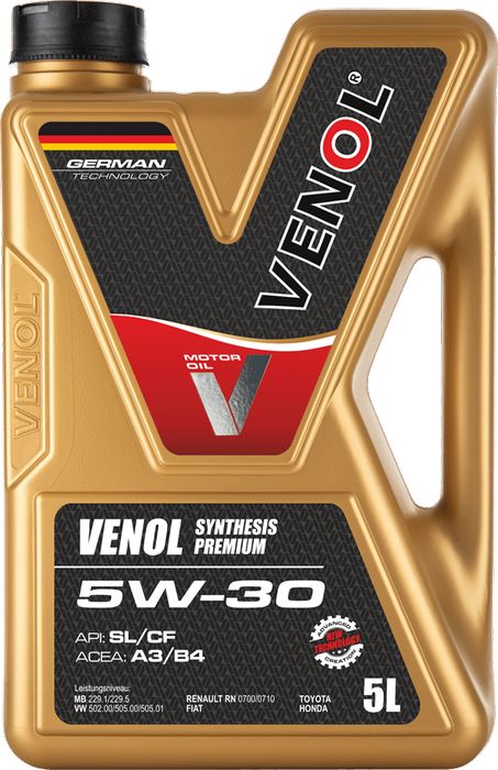 Olej silnikowy VENOL Synthesis Premium SN CF 5W30  5L