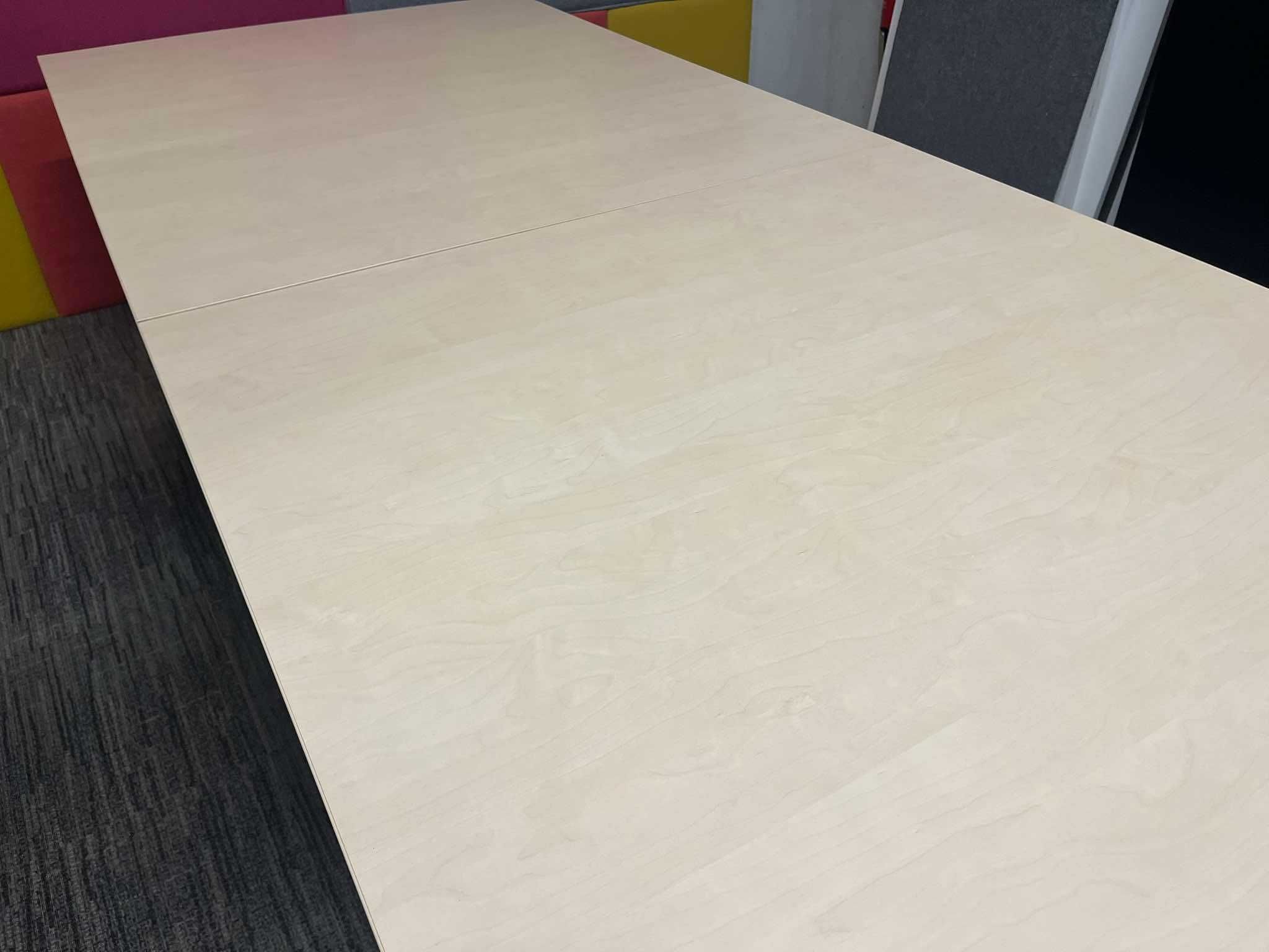 Stół konferencyjny podwójny 300x120 jasny klon okazja!