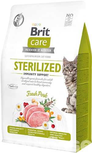 Корм BRIT CARE CAT STERILIZED 2 кг для стерилізованних котів. 2 Види