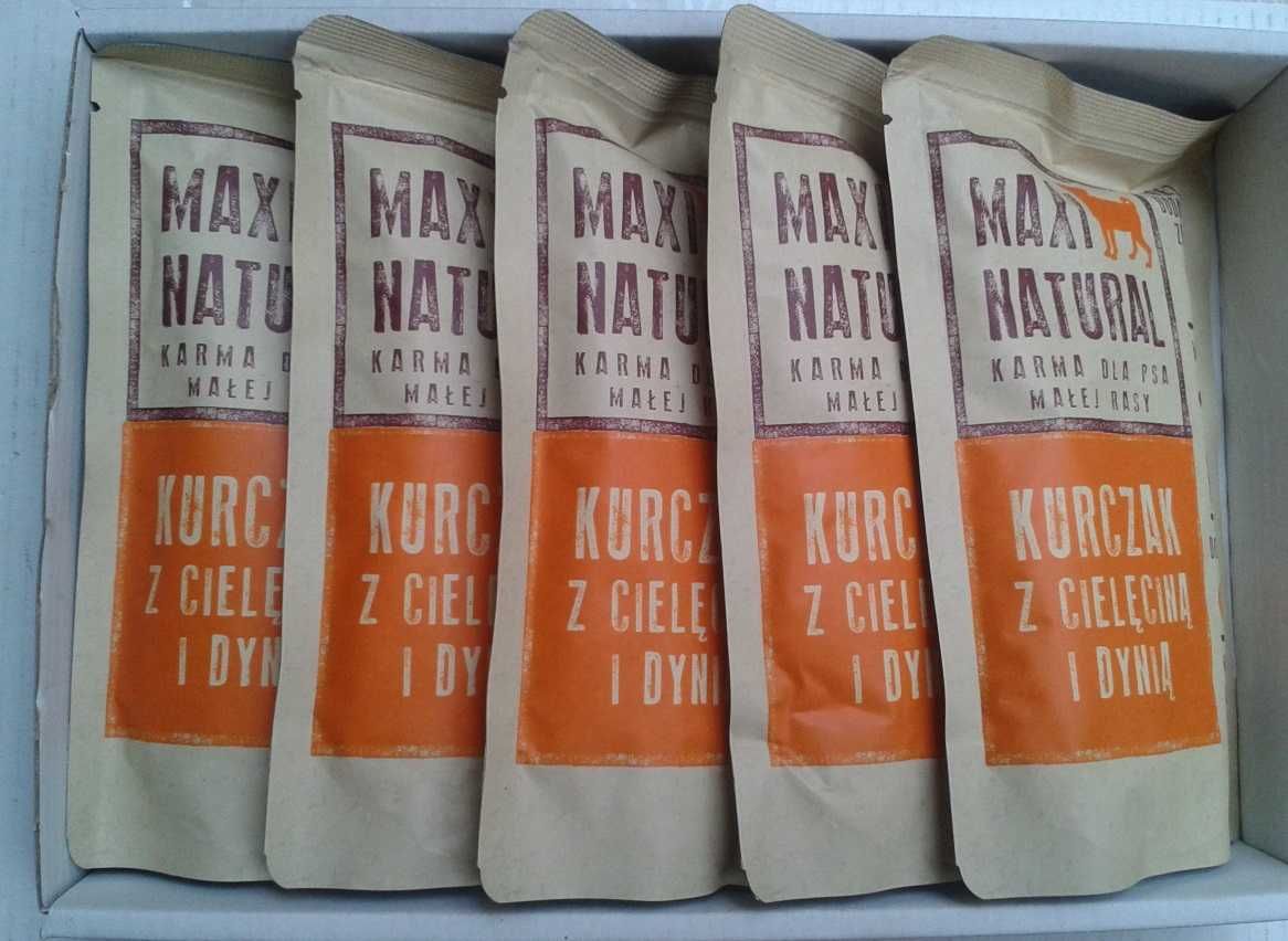 MAXI NATURAL Karma dla psa małej rasy saszetka KURCZAK 5 x 150g = 750g