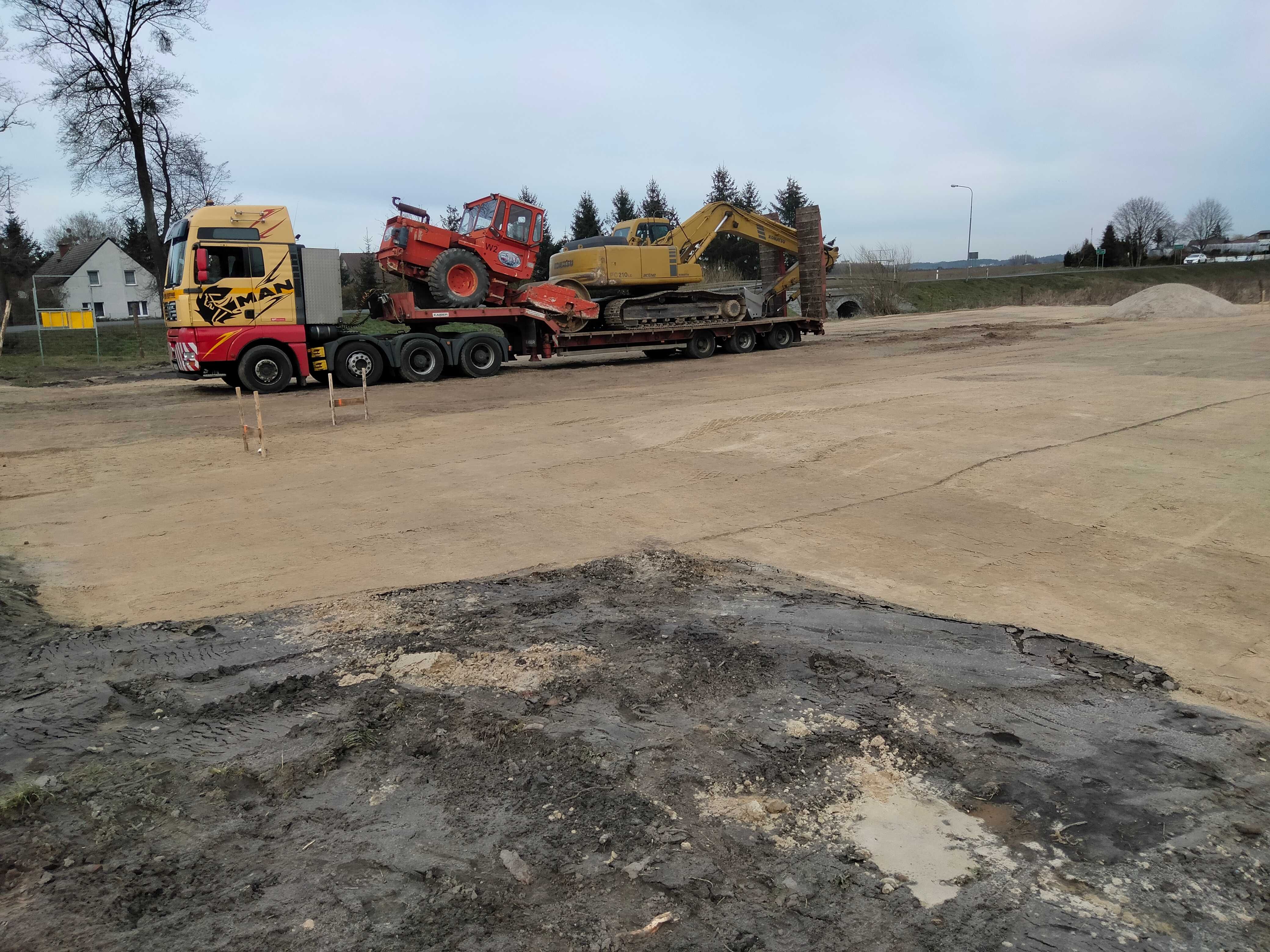 Transport Maszyn Rolniczych Budowlanych Niskopodwoziowy Do 30 ton