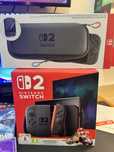 Nintendo switch 2 + 4 jogos + bolsa