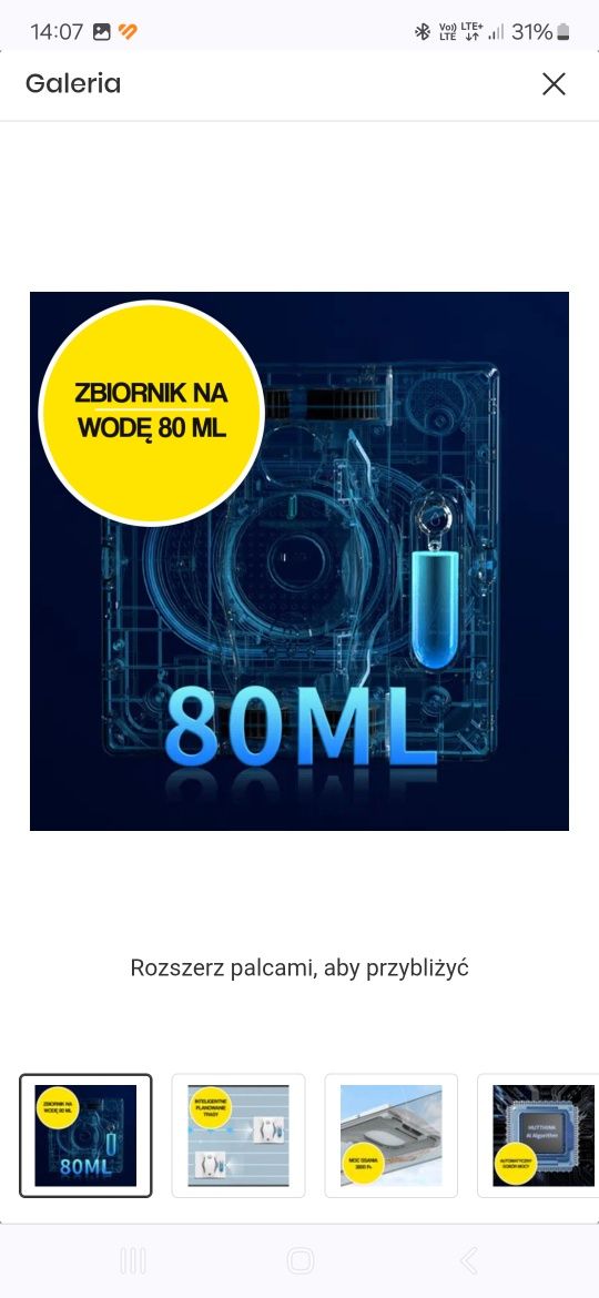 Robot do mycia okien hutt w8 biały
