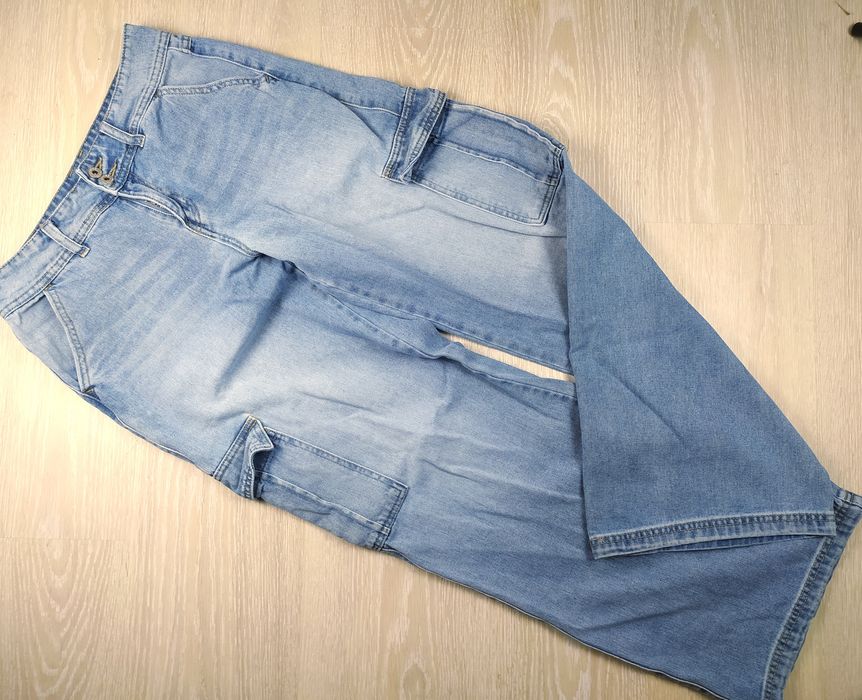 Spodnie szerokie z kieszeniami dziewczęce house r.36 jeansowe