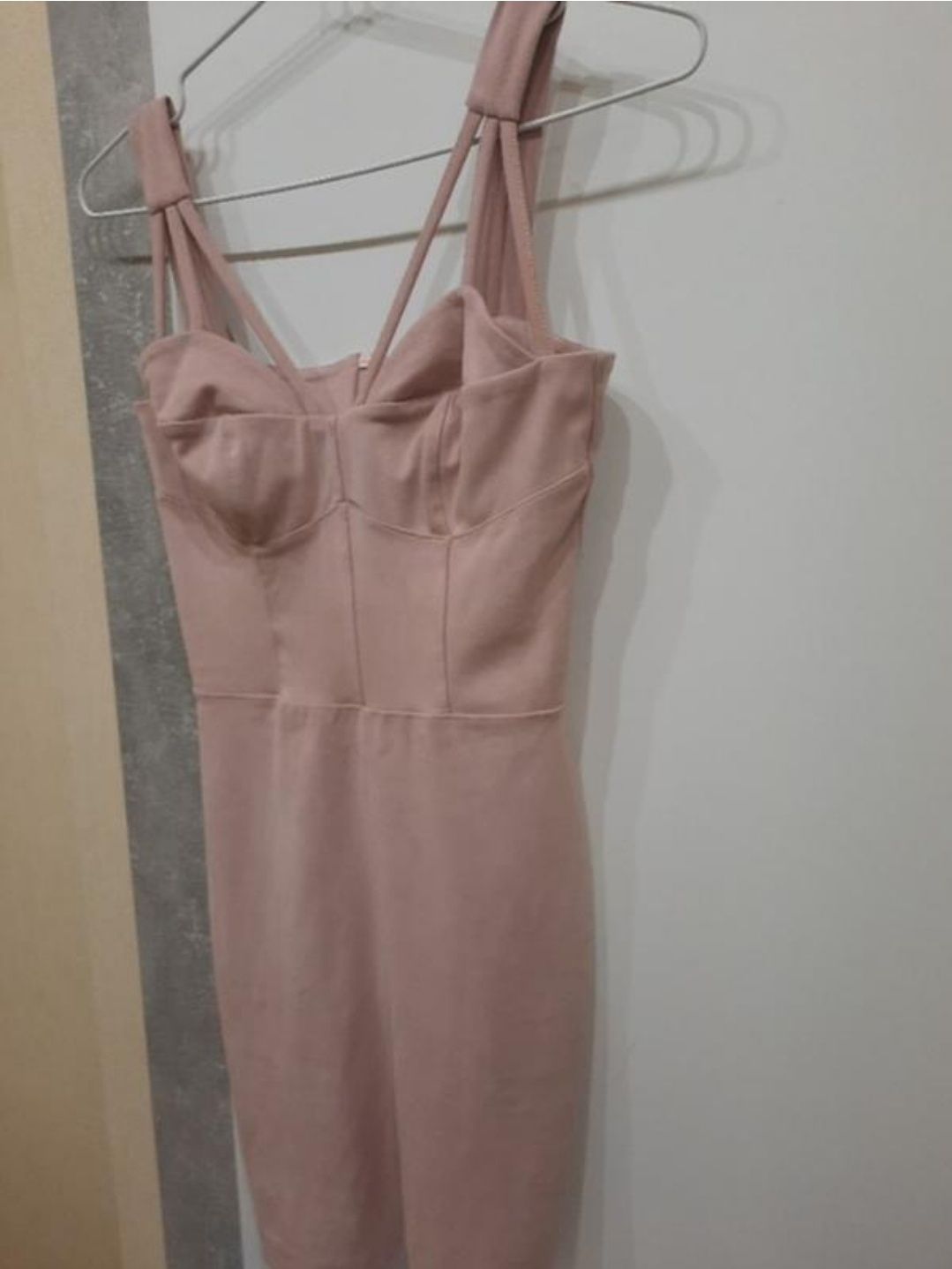 Мини платье(под замш)