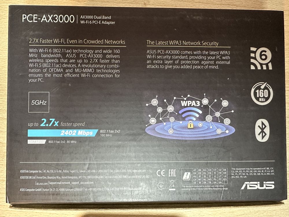 Wi-fi 6 PCI-E Adapter