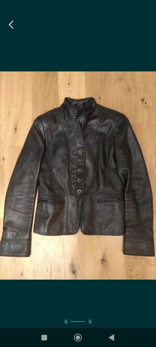 Пиджак женский кожаный XL