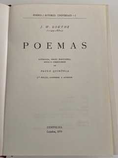 J.W. Goethe - Poemas
