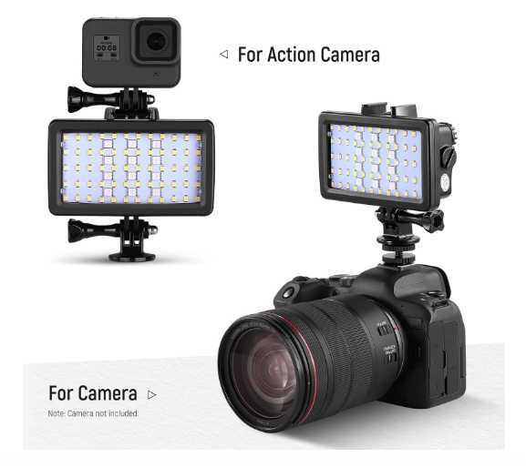 Akaso V50 Elite 4K/60fps, Подводный прожектор Sony NEEWER