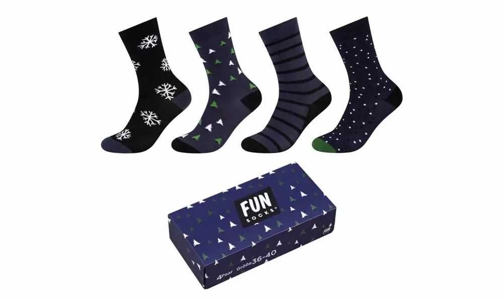Skarpety skarpetki FUNSOCKS  1 Christmas 4pak
