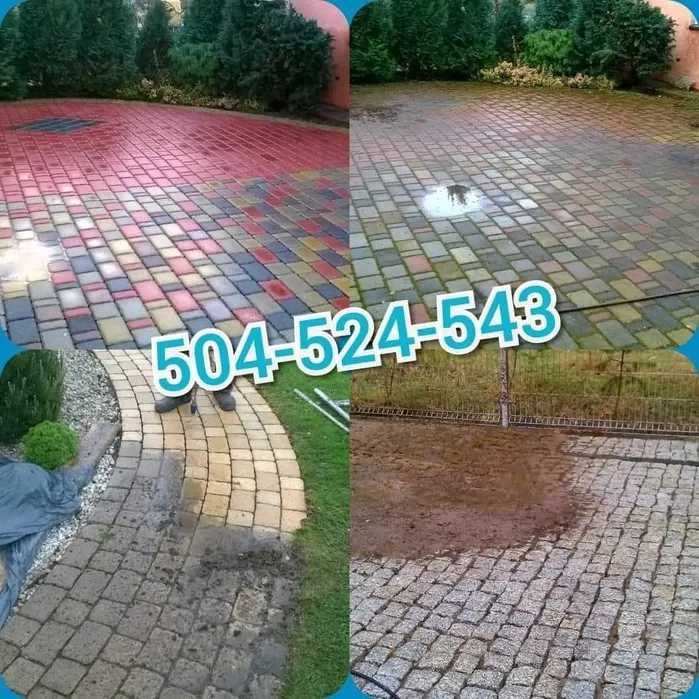 Mycie i malowanie: elewacji, dachów oraz kostki brukowej