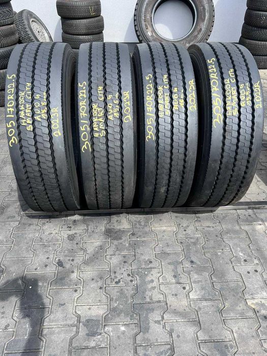 4x 305/70R22.5 Hankook Smart City A004