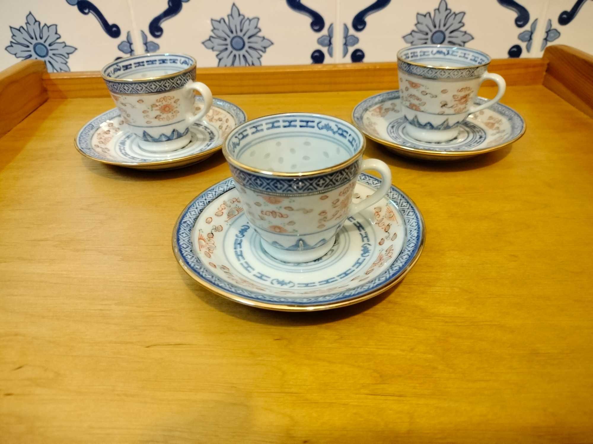 Conjunto de 5 bonitas chávenas decorativas
